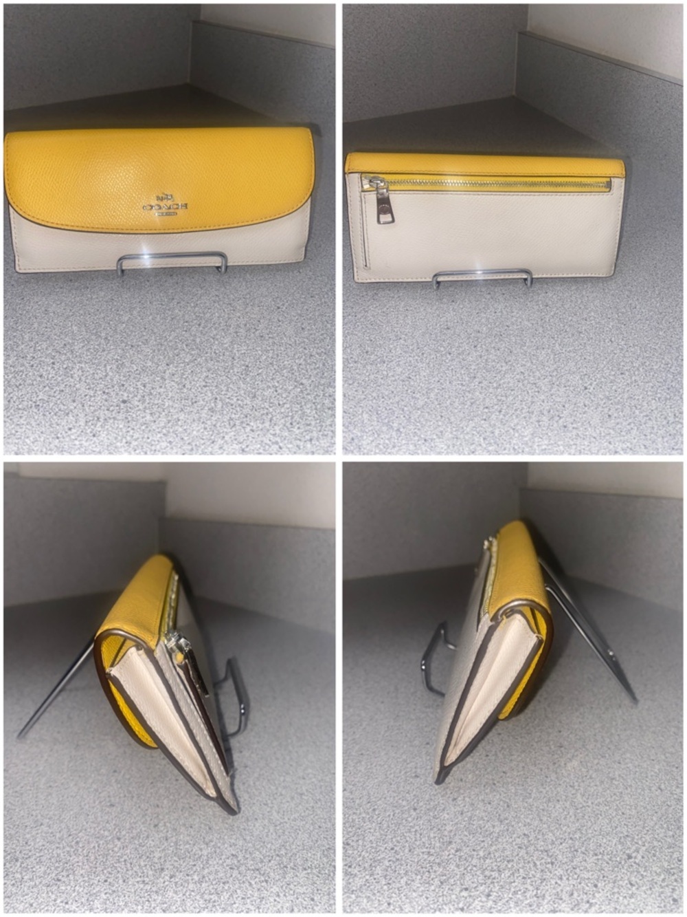 Coach Colorblock Canary/Multi Soft Wallet/Mini Bennett Satchel EUC - Picture 13 of 14